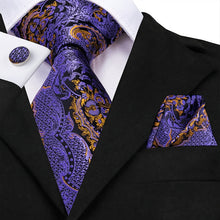 Load image into Gallery viewer, Luxury Tie, Handkerchief and Cufflinks