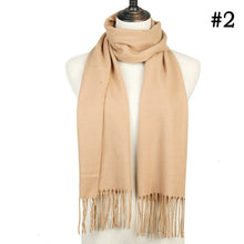 Load image into Gallery viewer, Plaid Cashmere Scarf Shawl and Wrap-around