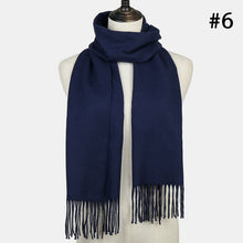 Load image into Gallery viewer, Plaid Cashmere Scarf Shawl and Wrap-around