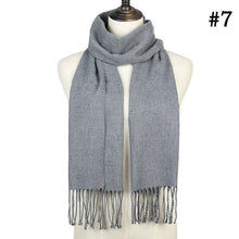 Load image into Gallery viewer, Plaid Cashmere Scarf Shawl and Wrap-around