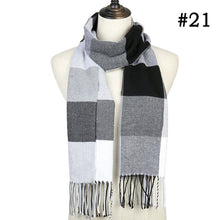 Load image into Gallery viewer, Plaid Cashmere Scarf Shawl and Wrap-around