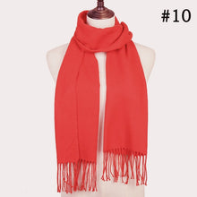 Load image into Gallery viewer, Plaid Cashmere Scarf Shawl and Wrap-around