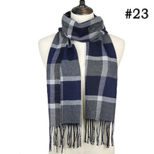 Load image into Gallery viewer, Plaid Cashmere Scarf Shawl and Wrap-around