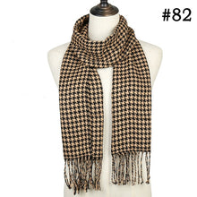 Load image into Gallery viewer, Plaid Cashmere Scarf Shawl and Wrap-around