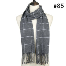 Load image into Gallery viewer, Plaid Cashmere Scarf Shawl and Wrap-around