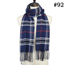 Load image into Gallery viewer, Plaid Cashmere Scarf Shawl and Wrap-around