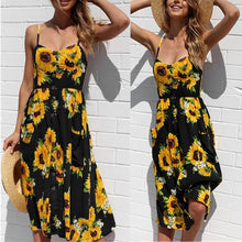 Load image into Gallery viewer, Casual Dress with Spaghetti Strap