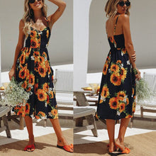 Load image into Gallery viewer, Casual Dress with Spaghetti Strap