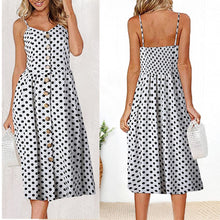 Load image into Gallery viewer, Casual Dress with Spaghetti Strap