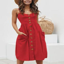 Load image into Gallery viewer, Casual Dress with Spaghetti Strap