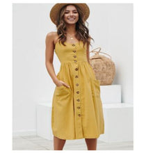 Load image into Gallery viewer, Casual Dress with Spaghetti Strap