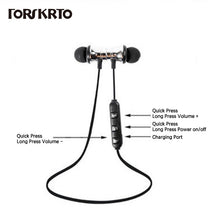 Load image into Gallery viewer, Magnetic Wireless Bluetooth Earphones with Mic