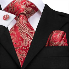 Load image into Gallery viewer, Luxury Tie, Handkerchief and Cufflinks
