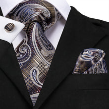 Load image into Gallery viewer, Luxury Tie, Handkerchief and Cufflinks
