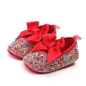 Newborn Baby and Toddlers Rainbow Sequins Shoes