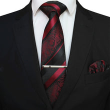 Load image into Gallery viewer, Classic Tie, Clip and Handkerchief
