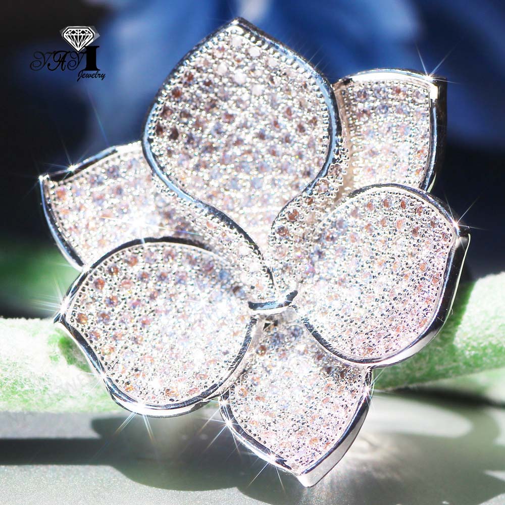 White Zircon Silver Ring