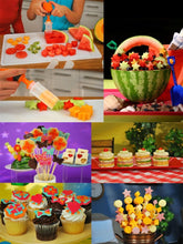 Load image into Gallery viewer, Plastic Press Fruit Slicer
