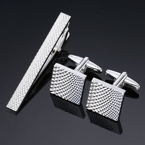 Classic Cufflinks and Tie Clip
