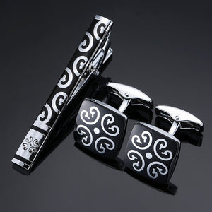 Classic Cufflinks and Tie Clip