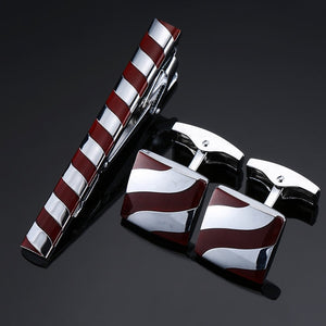 Classic Cufflinks and Tie Clip