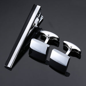 Classic Cufflinks and Tie Clip