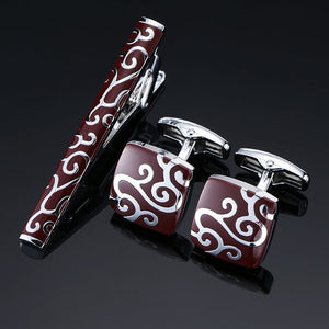 Classic Cufflinks and Tie Clip