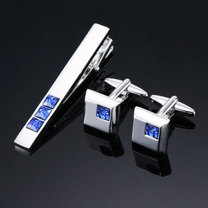 Classic Cufflinks and Tie Clip
