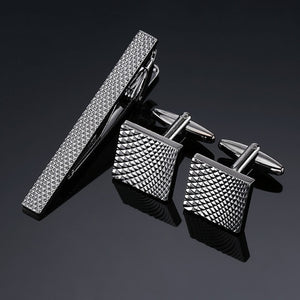 Classic Cufflinks and Tie Clip