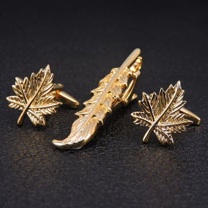 Classic Cufflinks and Tie Clip