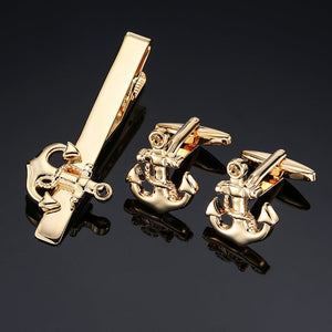 Classic Cufflinks and Tie Clip