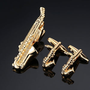Classic Cufflinks and Tie Clip