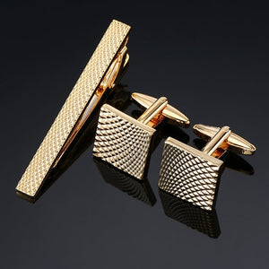 Classic Cufflinks and Tie Clip