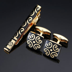 Classic Cufflinks and Tie Clip