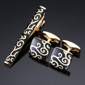 Classic Cufflinks and Tie Clip
