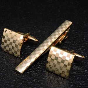 Classic Cufflinks and Tie Clip