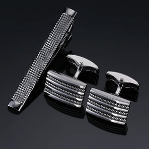 Classic Cufflinks and Tie Clip