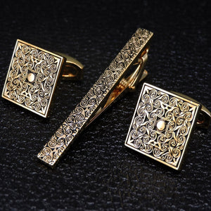 Classic Cufflinks and Tie Clip