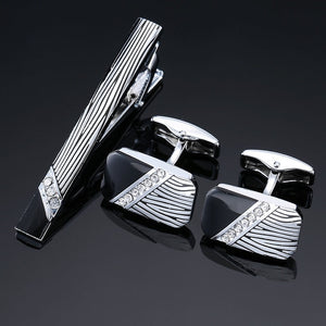Classic Cufflinks and Tie Clip