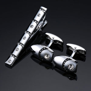 Classic Cufflinks and Tie Clip