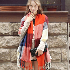 Luxury Knitted Shawl Scarf and Wrap-around