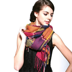 Luxury Knitted Shawl Scarf and Wrap-around