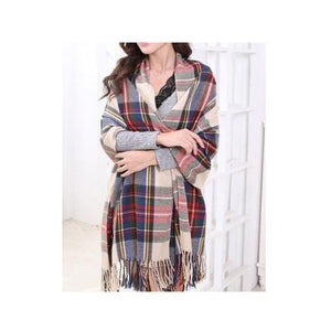 Luxury Knitted Shawl Scarf and Wrap-around