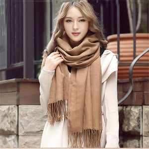 Luxury Knitted Shawl Scarf and Wrap-around