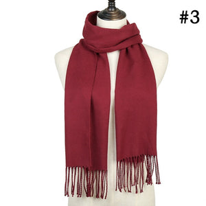 Plaid Cashmere Scarf Shawl and Wrap-around