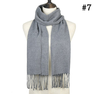 Plaid Cashmere Scarf Shawl and Wrap-around
