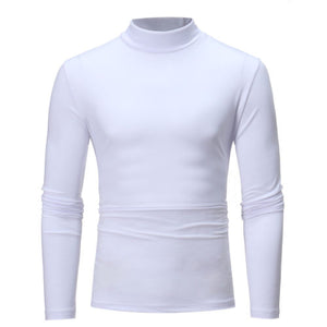 Men's Cotton Long Sleeve Turtle Neck Top