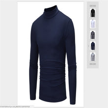 Load image into Gallery viewer, Men&#39;s Cotton Long Sleeve Turtle Neck Top
