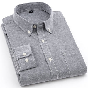 Standard Fit Long Sleeve Oxford Shirt