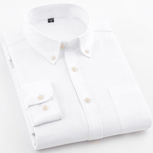 Standard Fit Long Sleeve Oxford Shirt